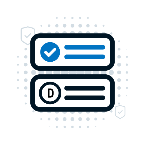 Verified Mark Certificate — your logo and Gmail's blue verified checkmark